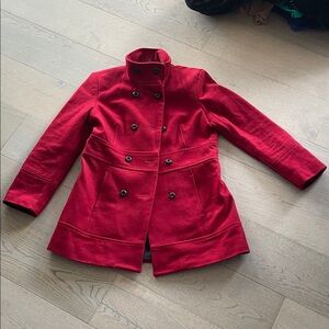 London Fog Women's Red Pea Coat